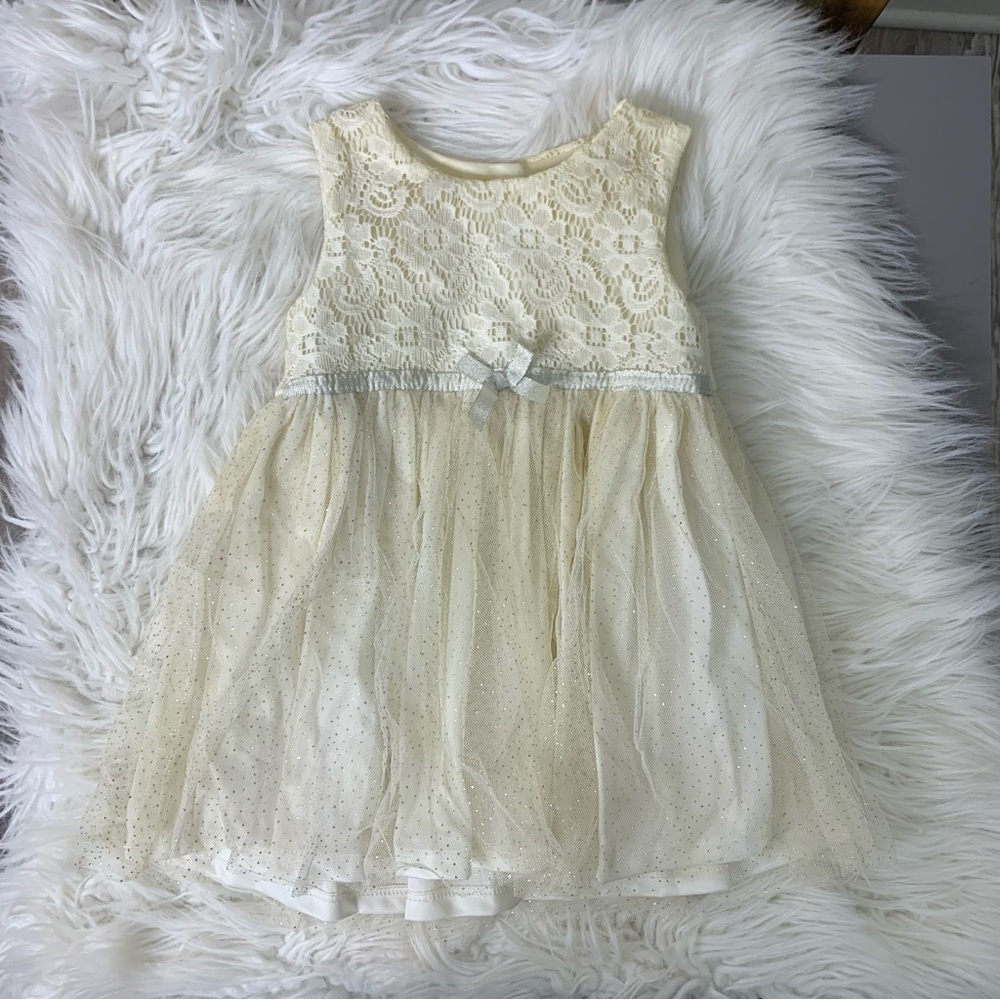 Nanette Baby Elegant Cream Lace Kids Dress